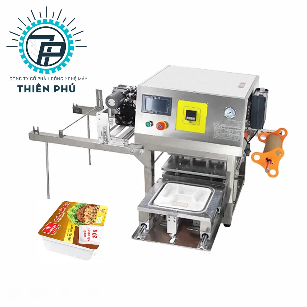 Máy Dán Miệng Hộp Tự Động Có IN DATE