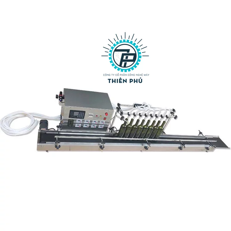 Dây Chuyền Chiết Rót 6 Vòi Tự Động Mini 3000BPH