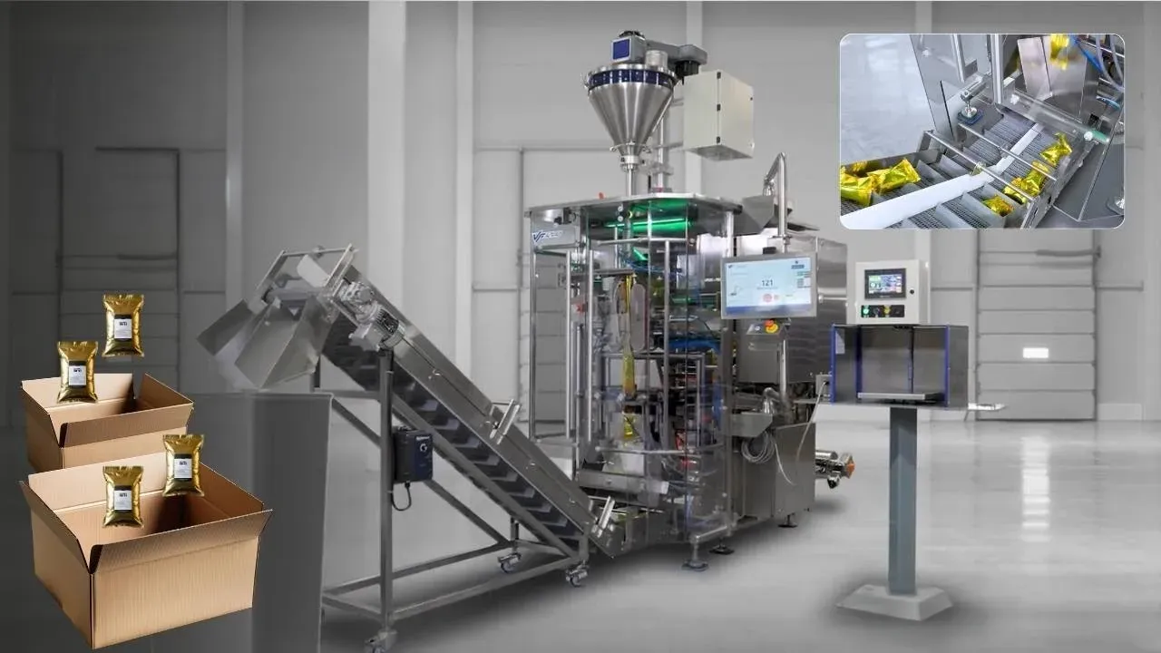 Tìm hiểu công nghệ máy đóng gói bánh kẹo liên tục 6 Máy đóng gói dạng thùng giấy hoặc carton