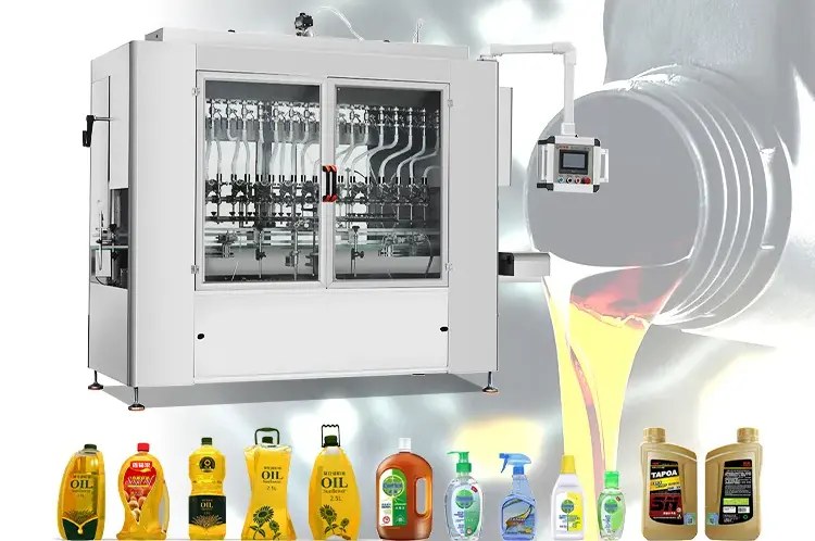 Máy chiết rót dầu ăn được ứng dụng rộng rãi trong ngành thực phẩm – đồ uống