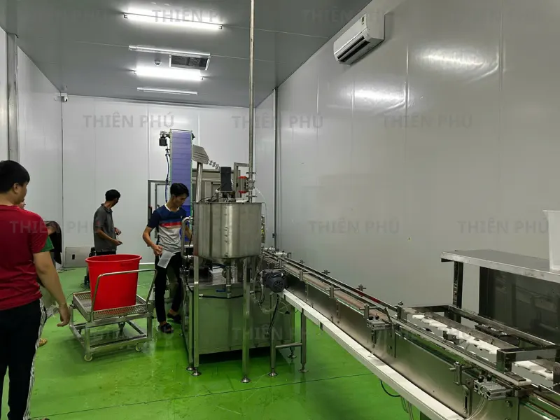 ban giao dây chuyền yến hũ cho công ty nam dược liệu thiên an