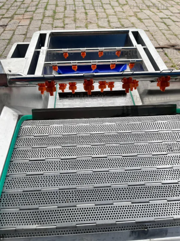 bàn giao máy rửa rau củ cho công ty Lộc Thủy