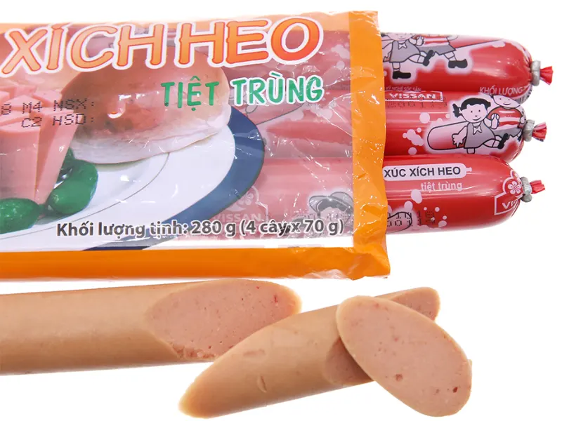 Xúc xích tiệt trùng dễ dùng và dễ bảo quản