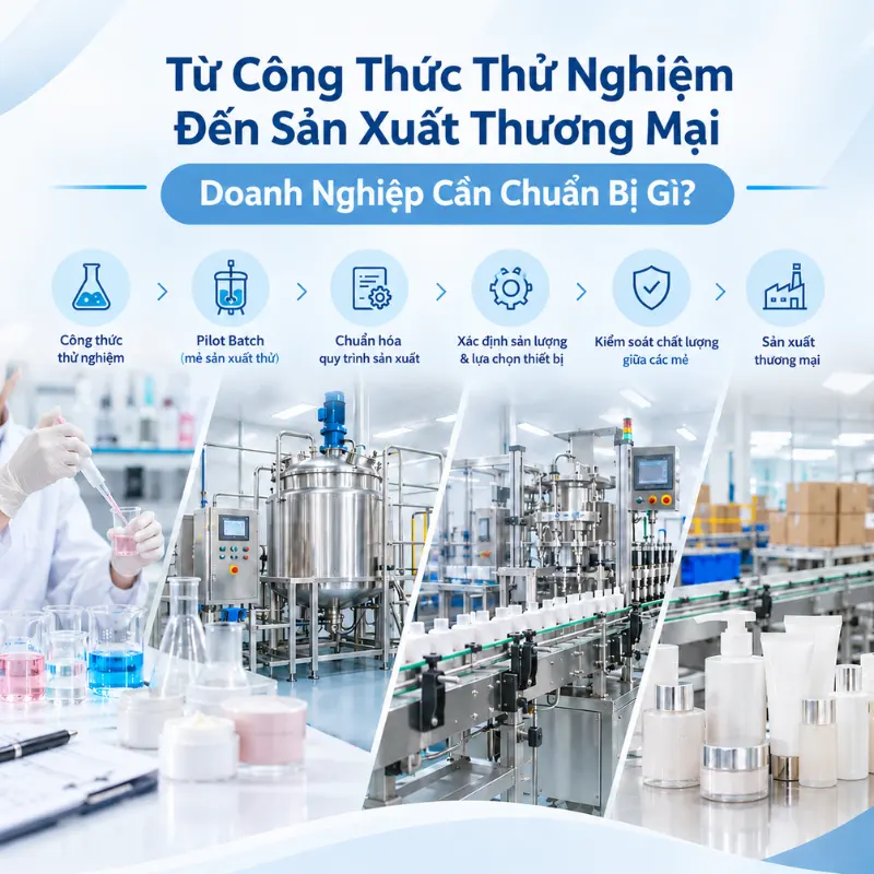 Tu cong thuc thu nghiem den san xuat thuong mai can chuan bi gi